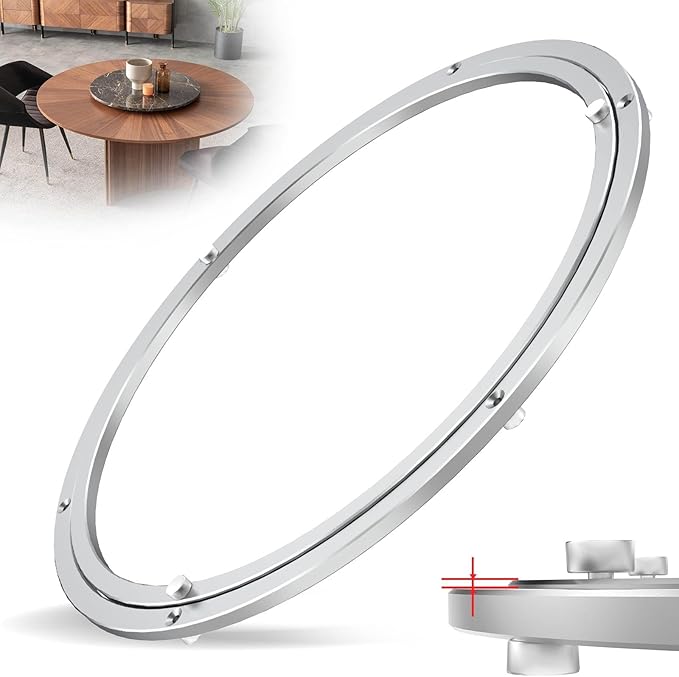 Lazy Susan Hardware,18 inch Heavy Duty Lazy Susan Bearing Kit,Rotating Serving Turntable for Aluminium Alloy Turntable Bearin