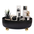 Anyoifax Makeup Perfume Organizer Tray 360 Degree Rotating Lazy Susan Skincare Lotion Organizer Spinning Cosmetics Storage fo