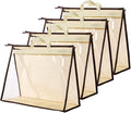 CINPIUK Clear Handbag Storage Bags Purse Organizer for Closet, Zipper Hanging Storage Bag for Handbags, XL, 4PCS