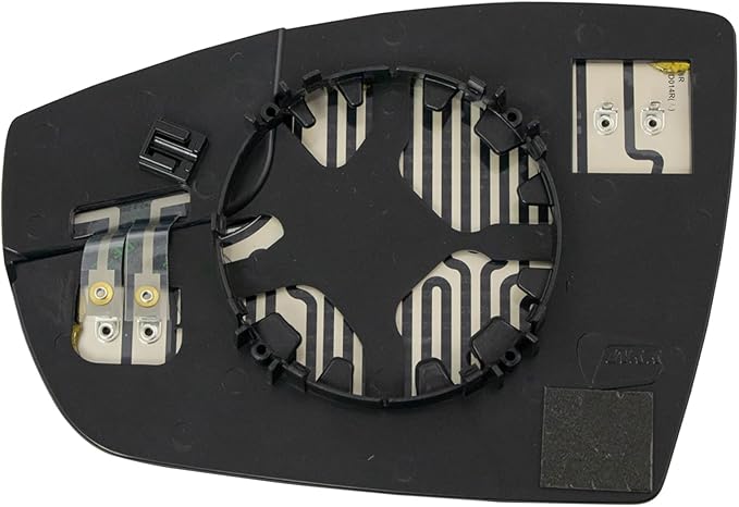 TRQ Passenger Side Power Heated Mirror Glass Compatible with 2013-2018 Ford C-Max 2013-2016 Ford Escape FO1325159
