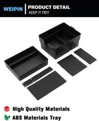 for 2PCS Double Layer Center Console Armrest Organizer ABS Materials Compatible with 2024-2026 L EXUS TX350/TX350h/TX450h+/TX500h