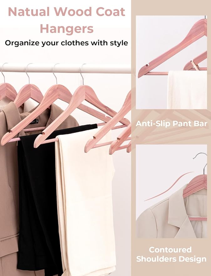 StorageWorks Under Bed Storage Containers with Cedar Wood Clothes Hanger 10 Pack