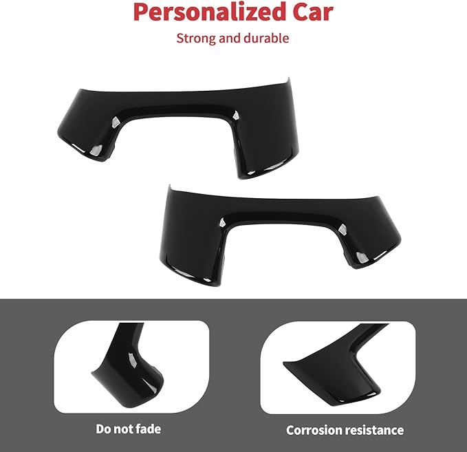 Linskip Steering Wheel Trim Covers Compatible with Avalanche/Suburban/Tahoe/Traverse/Silverado 1500 2500HD 3500HD & Yukon/Sierra & Cadillac Escalade 2007-2013 Black Interior Accessories