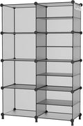AWTATOS Closet Organizer 8 Cube Storage Shelves Clothes Organizers Stackable Cubby Shelving for Closet Bedroom Living Room Gr