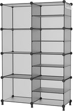 AWTATOS Closet Organizer 8 Cube Storage Shelves Clothes Organizers Stackable Cubby Shelving for Closet Bedroom Living Room Gr