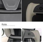 MEWANT Steering Wheel Cover for Yoke Style Steering Wheel for Tesla Model S 2021-2023 / Model X 2021-2023 Hand-Stitched Steering Wrap