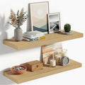 Vivelove 10" Deep Floating Shelves Over Toilet, 24" Wall Shelves for Bathroom Bedroom Kitchen Living Room Laundry Room, Moder