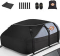 Sailnovo Car Rooftop Cargo Carrier Roof Bag 20 Cubic Feet Waterproof Car Top Carrier, Fits Most Vehicle with/Without Rack, Include Anti-Slip Mat,6 Reinforced Straps,6 Door Hooks