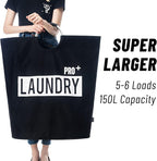Caroeas Super Large 150L Laundry Basket Pro, Waterproof Laundry Hamper, Collapsible Laundry Basket Easy Storage, Clothes Hamp