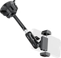 NEEWER Phone Holder for Your Car, 360° Rotating Vacuum Suction Cup Metal Cell Phone Mount Extended Magic Arm Compatible with iPhone Samsung for Windshield Skylight Navigation Video Recording, PA137