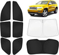 KUST Car Window Shades for Jeep Grand Cherokee 2011-2021 (Not for L) Windshield Sun Shade Side Window Cover UV Block Privacy Protection Accessories for Camping Blackout Rear Back Full Set 8PCS