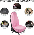 2PCS Car Towel Seat Cover, Waterproof Sweating Non-Slip Premium Soft Towel Carseat Protector, Universal Machine Washable Car 