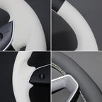 MEWANT Tesla Model 3 Highland/Model Y DIY Stitching Steering Wheel Cover Wrap for Tesla Model 3 Highland 2023-2025/Model Y 2025 Highland for Tesla Model 3/Model Y Accessories