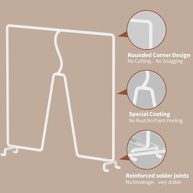 Wire Shelf Dividers for Closet: Tall 8 Pack 12-Inch Deep Adjustable Organizer for Shelves,Metal Rack Separator for Clothes, P