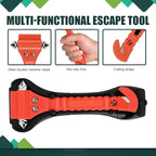 4PCS Car Safety Hammer Set, Window Breaker Seatbelt Cutter, Car Window Glass Hammer Breaker and Seat Belt Cutter Escape Tool 