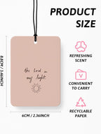 Boho Christian Jesus Air Freshener 4 Pcs, Inspirational Christian Bible Verse Hanging Air Freshener for Cars Closet Drawer Bo