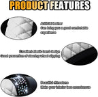Bling Soft Leather Steering Wheel Cover, 15 Inch Colorful Rhinestones Auto Elastic Protector with Crystal Diamond for Women G