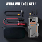 Jump Starter with Air Compressor, 5000A Battery Jumper Starter Portable (9.0 Gas/8.0L Diesel),150 PSI Tire Inflator, 12V