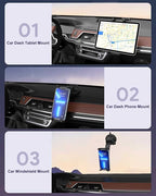 Tablet Mount Car Dashboard Holder for 4-13" iPad Phone, Truck Dash Holder with Strong Suction Cup for for iPad Pro 12.9 10.5 9.7, iPad Air Mini, Samsung Galaxy Tab, Kindle Fire HD, iPhone