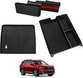 Muslogy for 2023+ Pilot Center Console Organizer&Wireless Charger Protective Mat&Shifter Storage Box Left & Right Set Compatible with Honda Pilot 2023-2026 Accessories Console Side Inserts Organizer