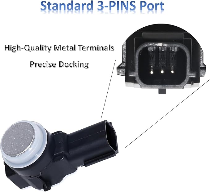 MANATEE Bumper Park Assist Object Sensor 84153946 for Cadillac Chevy GMC Buick Silverado Sierra 1500 2500 3500 HD Yukon XL Encore Lacrosse CTS CT6 XT5 XTS, 23428268 52050134 84078131 (4PCS Silver)