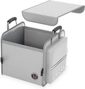 LIBZAKI Car Trunk Storage Organizer, Collapsible Trunk Storage Box for Car Truck SUV-Gray
