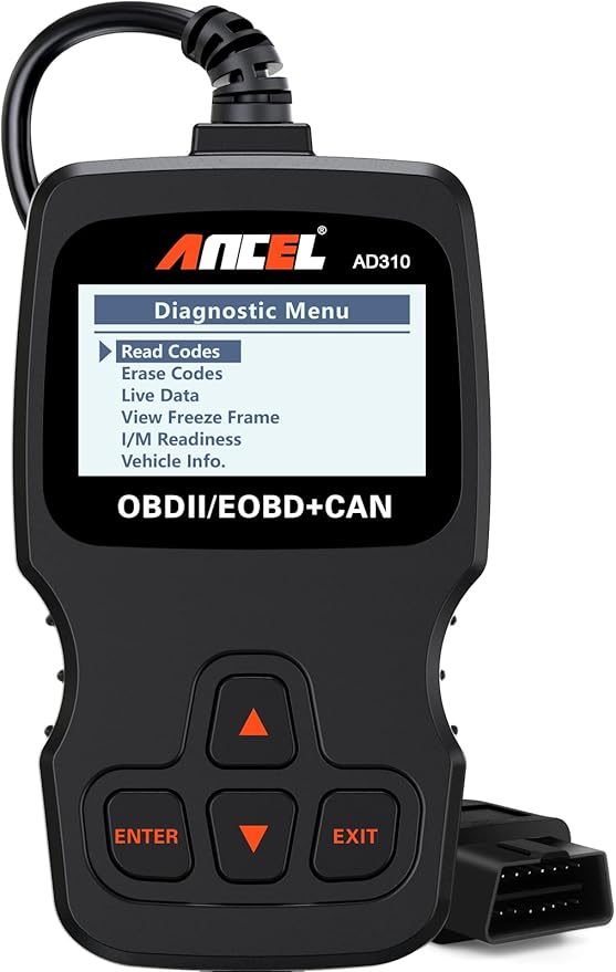ANCEL AD310 Classic Enhanced Universal OBD II Scanner Car Engine Fault Code Reader CAN Diagnostic Scan Tool, Read and Clear