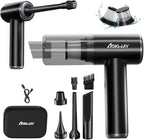 aokway Car Vacuum Portable Cordless 15000PA Powerful Suction, 7500mAh, 4-in-1, High Power Mini Vacuum Cleaner for Car, Home, 