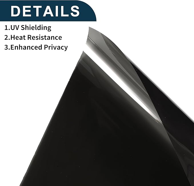 Motoforti Nano Ceramic Car Window Tint Film VLT 18% IRR 48% UVR 75% Chrome Gray 5ft x 30inch Privacy Film 2mil PET 1 Pc