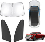 Karltys 3PCS Windshield Sun Shade for 2020-2025 Nissan Titan, Reflective Front and Side Window Sunshade Custom Fit Nissan Titan, Foldable Sun Visor Protector Keep Your Car Cool