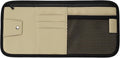 PATIKIL 1Pcs Car Sun Visor Organizer, 12.8 x 6.5 Inch PU Leather Vehicle Storage Pouch Holder for Sunglasses Card Pen Driver License Car Accessories, Beige