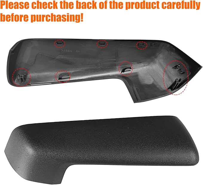 Moonlinks Compatible with 2019-2025 Chevy Silverado 1500 GMC Sierra 1500 Side Mirror Cover,Textured Black LH & RH Side Door Exterior Rearview Mirror Cap Trim for Silverado 1500(1 Pair）
