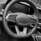 Steering Wheel Cover Compatible with Chevrolet Equinox 2025 2026, Auto Interior Upgrade Accessories-Wood Grain