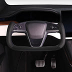 Steering Wheel Cover for Tesla Yoke Steering Wheel, Car Steering Wheel Cover for Tesla Model S/Model X Accessories (Black)