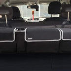Backseat Trunk Organizer for SUV & Car - Hanging Organizer Foldable Cargo Storage Bag with 4 Pockets Adjustable Strap Durable