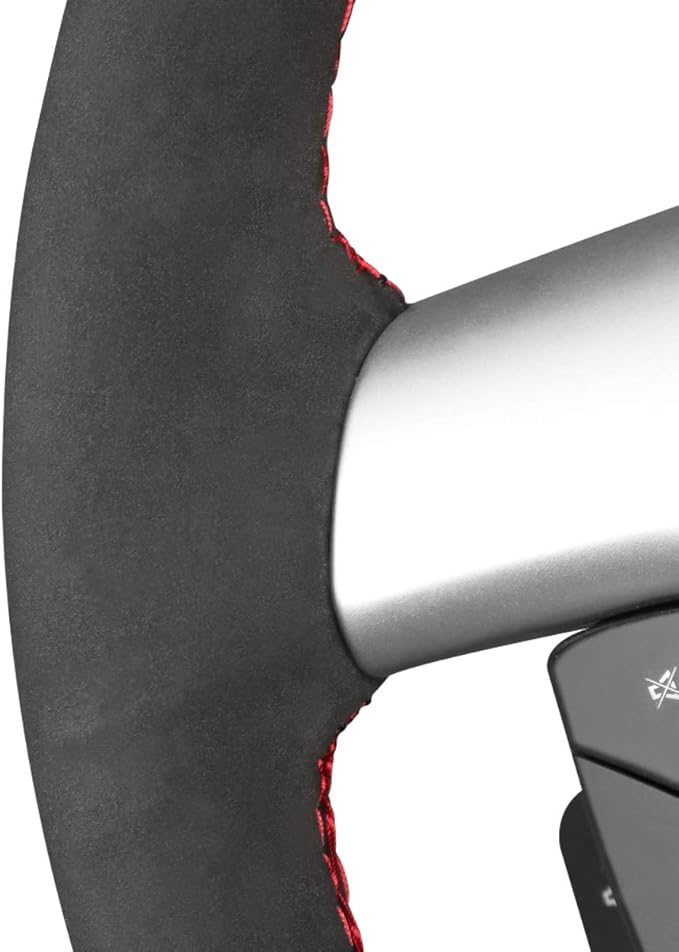 MEWANT Hand Stitch Steering Wheel Cover for Chevy Silverado 1500 2500 Suburban Tahoe Black Athsuede Steering Wheel Wrap