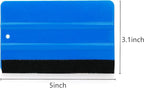 Umaki 4Piece Plastic Squeegee Set, 8IN/6IN/5IN/4IN, Window Tint Squeegee Vinyl Wrap Squeegee with Felt Edge, Wallpaper Tools Decal Applicator Vinyl Scraper, Perfect Smoothing/Cleaning Solutions