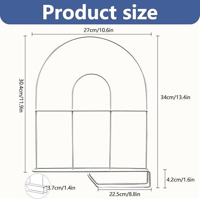 12-Pack 12" Tall Shelf Dividers - Closet Shelf Organizer - Easy to Install - No Tool - White PE Coating Steel