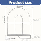 12-Pack 12" Tall Shelf Dividers - Closet Shelf Organizer - Easy to Install - No Tool - White PE Coating Steel