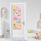 SLEEPING LAMB Over The Door Shoe Rack with Large Deep Pockets, Kids Shoe Organizer for Closet Door, Narrow Hanging Boots Stor