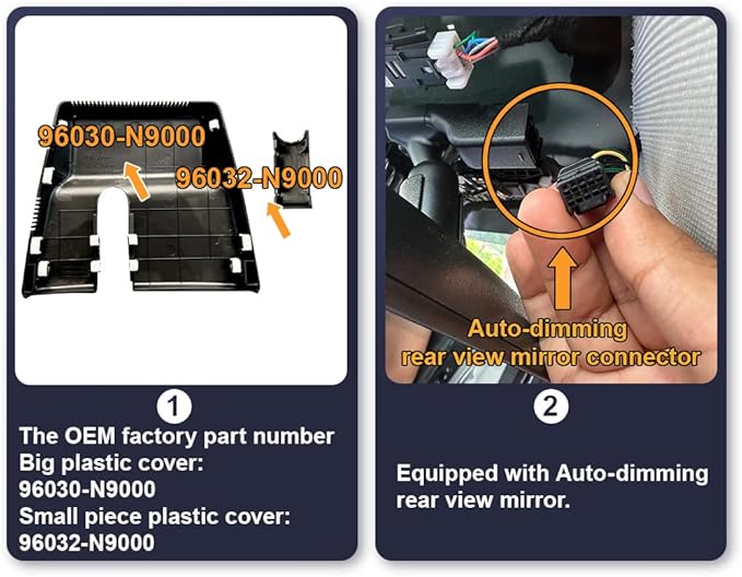Fitcamx 4K Dash Cam Adapts for Hyundai Santa Cruz & Tucson 2022-2026 (Part NO#N9000), OEM Factory Look, UHD 2160P Video, Buil