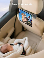 OHLPRO 2-Pack Magnetic Headrest Tablet Holder for Car Back Seat iPad Mount Compatible with Magsafe Phones Tablet iPad Pro Air Mini Galaxy Tab and Devices for Kids, Road Trip Essentials
