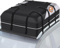 Sailnovo Rooftop Cargo Carrier - 21 Cubic PVC Waterproof Roof Rack Cargo Carrier for Top of Vehicle with/Without Rack, Soft-Shell Car Top Carrier Includes Anti-Slip Mat, Luggage Lock, 6 Door Hooks