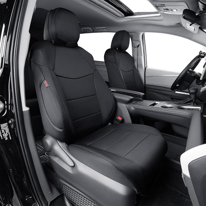 EKR Sienna Seat Covers for 2021 2022 2023 2024 2025 2026 Toyota Sienna LE, XLE,8 Seats,2nd Row 4/2/4 Split,Waterproof Seat Co