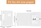 HUA JIE 2 Pack A4 Storage File Boxes Archives Case,65mm Spine,Box File Document Storage Box with Metal Clip for Office School