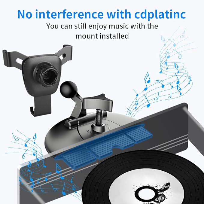Car Phone Mount Holder For Chevrolet Chevy Impala 2006-2020，Cobalt 2005-2010，Monte Carlo 2006-2007 Auto Accessories Navigation Bracket Interior CD Slot Mount Decoration dashboard Mobile Cell case