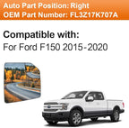 Senzeal Passenger Side Heated Mirror Glass Replacement for Ford F-150 2015 2016 2017 2018 2019 2020 with Blind Spot Mirror Replace FL3Z17K707A (Right Side)