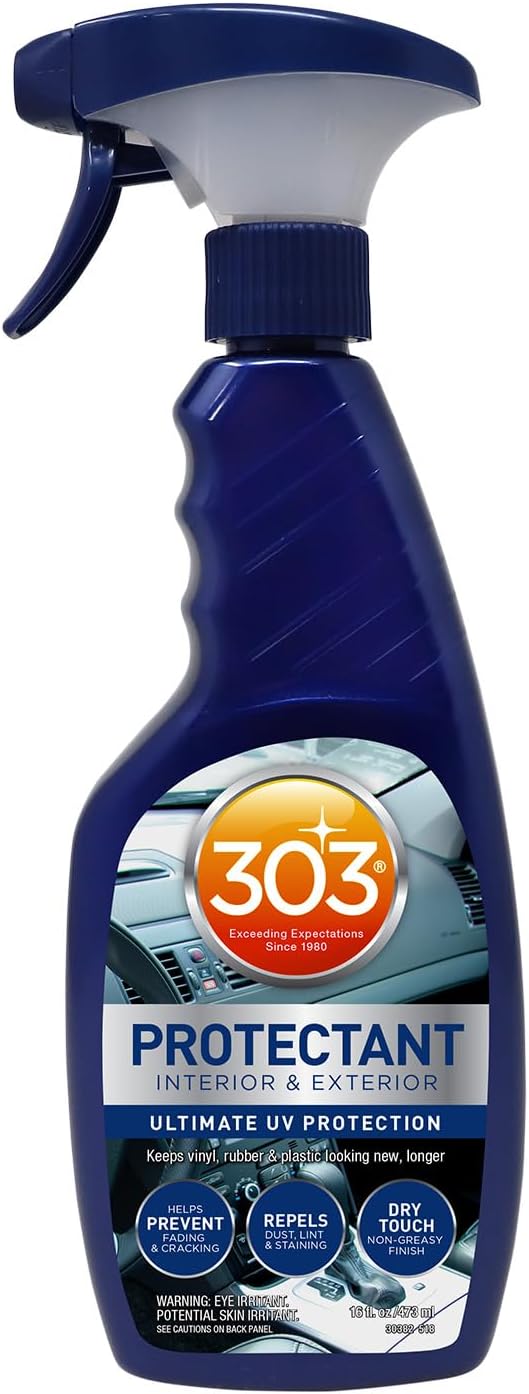 303 Products Automotive Protectant Spray - Helps Prevent Fading & Cracking, Repels Dust, Lint & Staining, Superior UV Protect