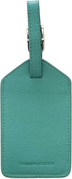 Personalized Monogrammed Leather Luggage Tags - 2 Pack