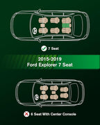 VIWIK Ford Explorer Floor Mats for 2015-2019 Custom Fit, All Weather Protection, TPE, 3D Scanning Design, Non-Slip, Easy to Clean, Install & Remove, Waterproof, Odorless, Wear-Resistant